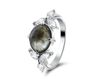 Labradorite Silver Rings NSR-2346